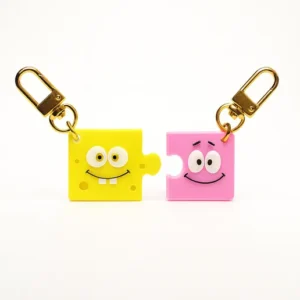 Chaveiro Bob Esponja e Patrick Melhores Amigos (Impressão 3d)